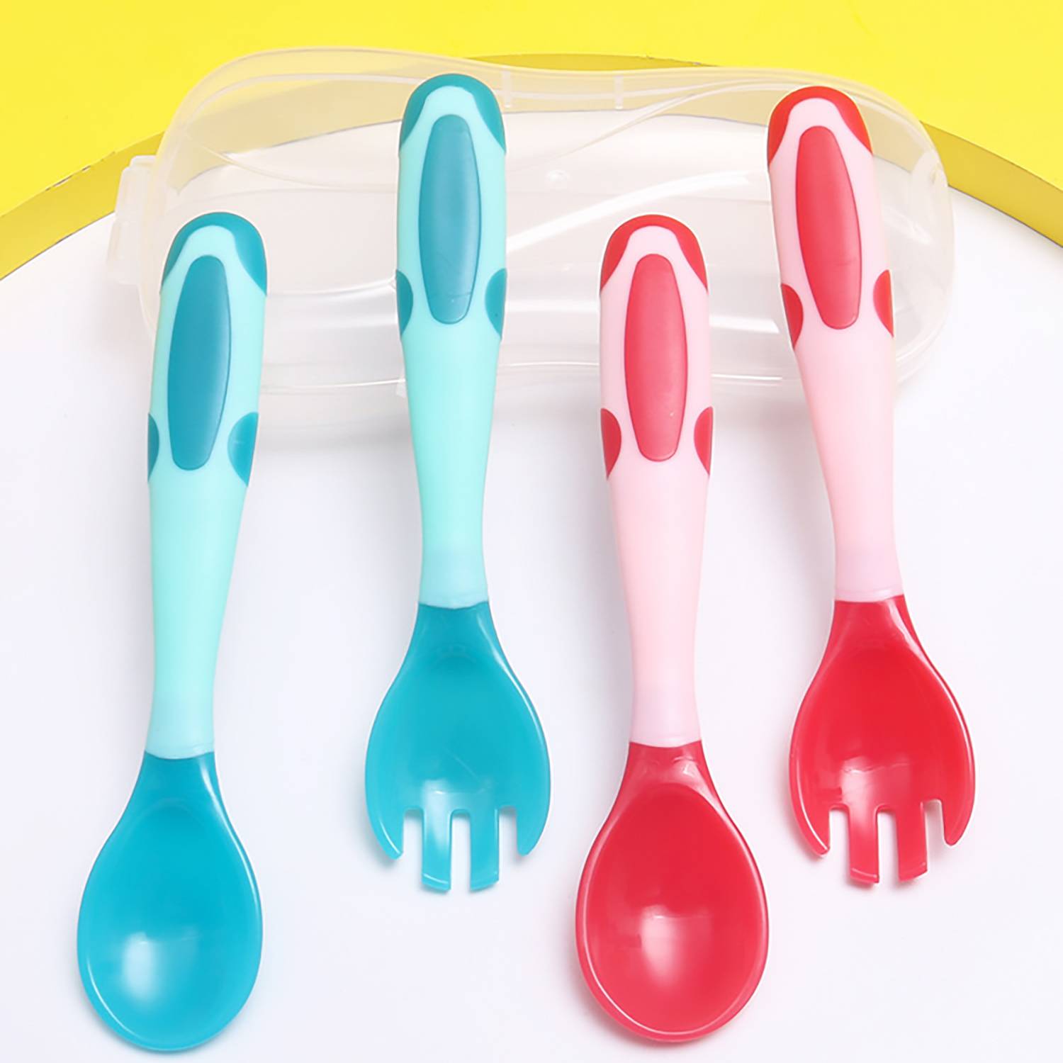 Portable Kids' Twist Fork & Spoon Set – Ergonomic & BPA-Free 9