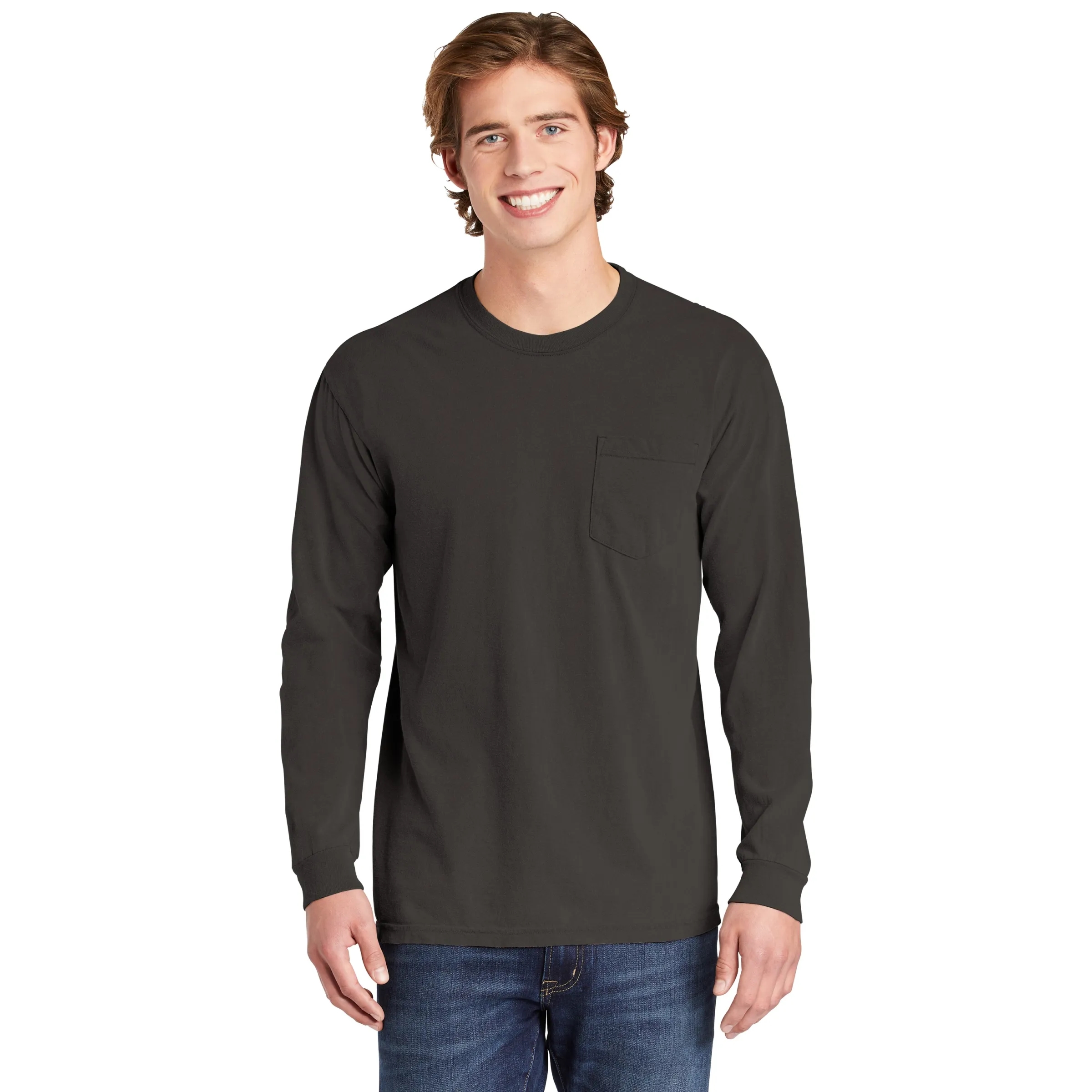 COMFORT COLORS ADULT 6.1 OZ LONG-SLEEVE POCKET T-SHIRT 27