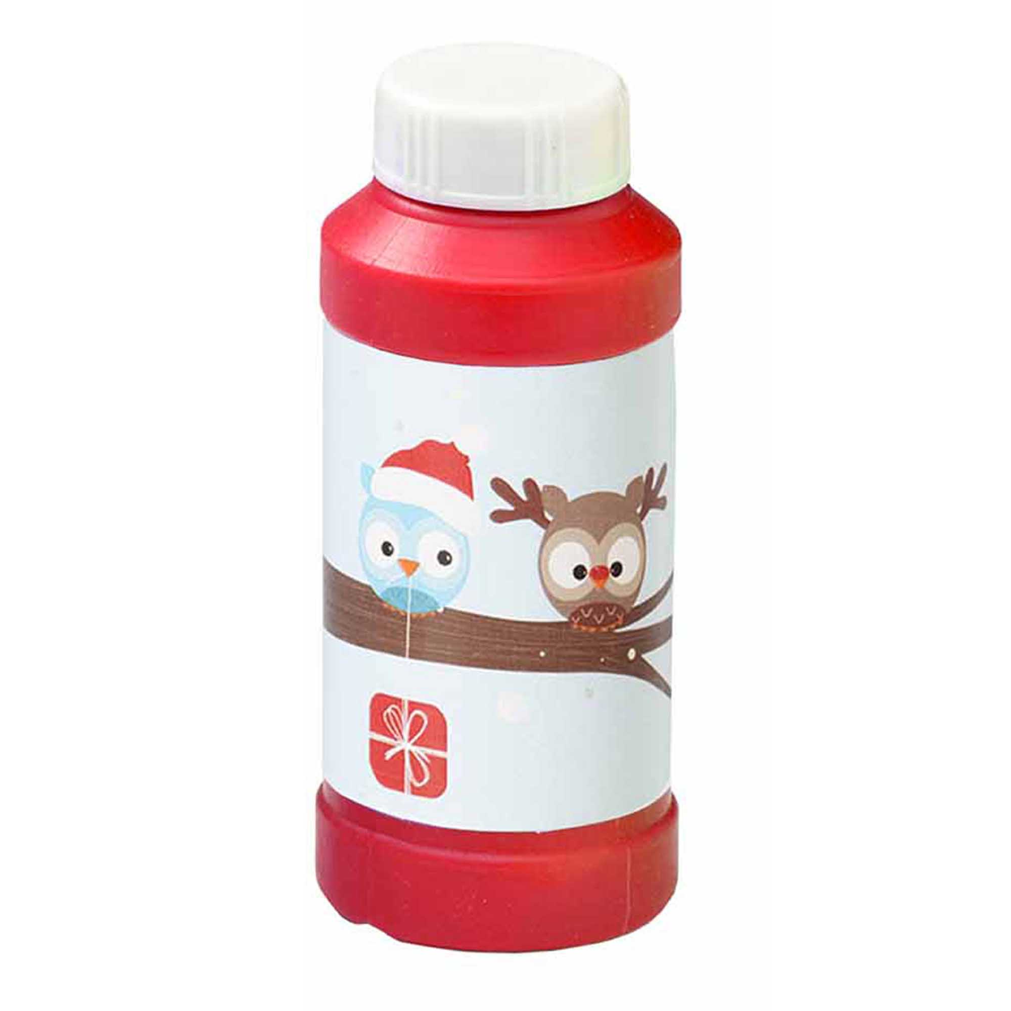 4 Oz. Bubbles with Stock Holiday/Winter Theme Full-Color Digital Label 1