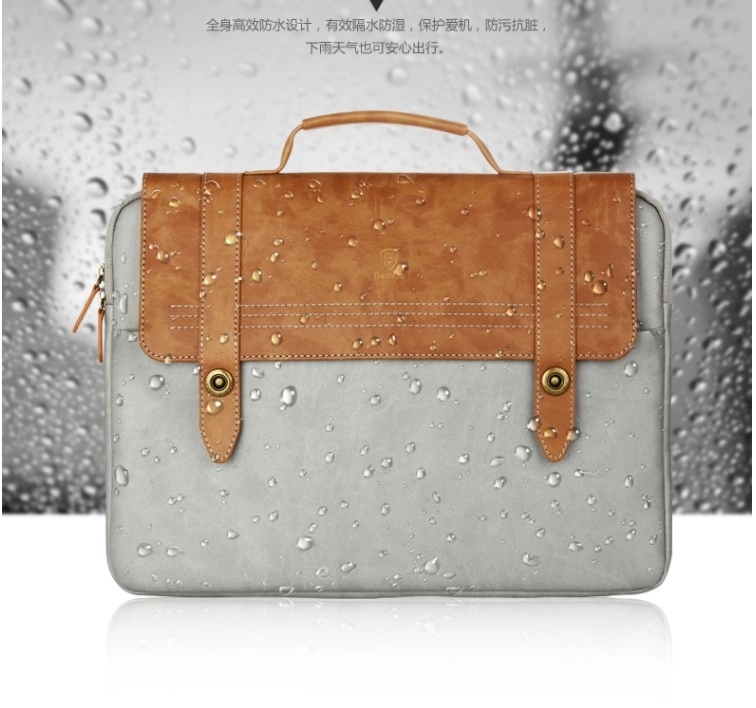 14 Inches Portable Leather Laptop Handbag 6
