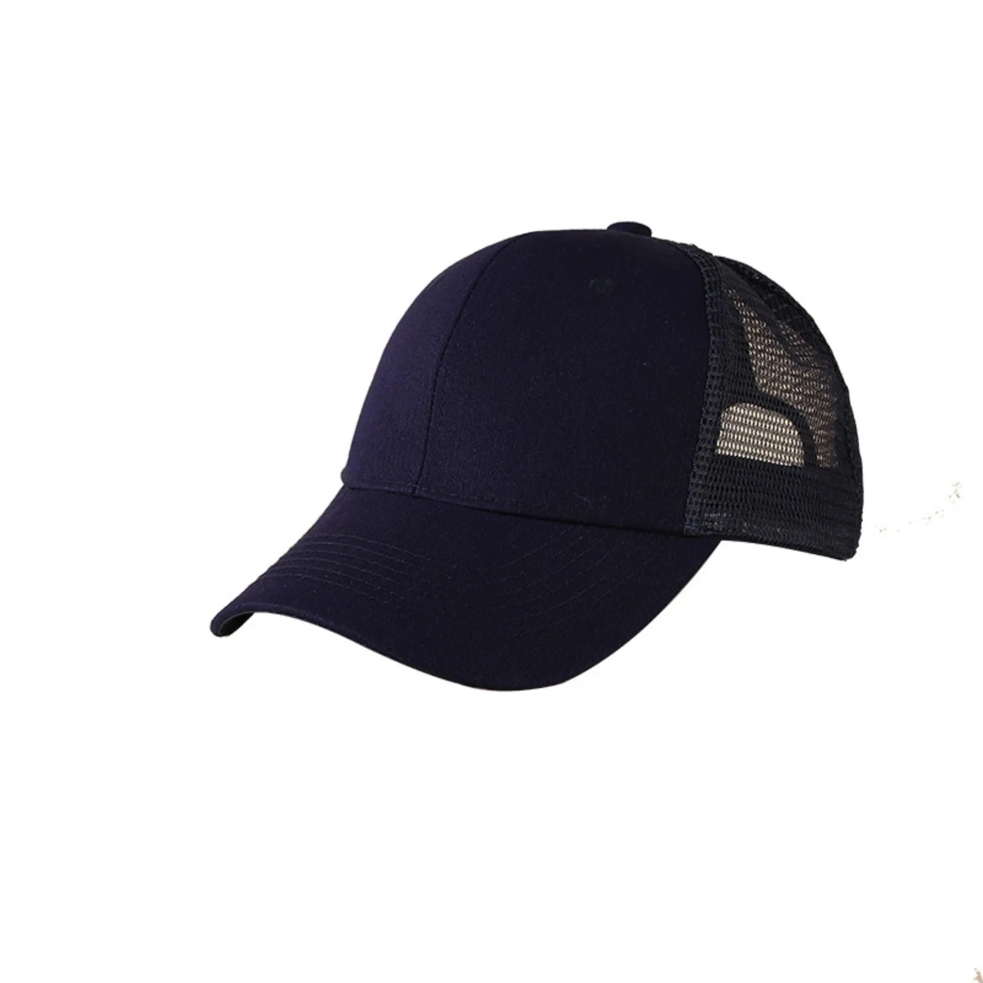 Cotton 6 panel structure semi-net truck cap 9