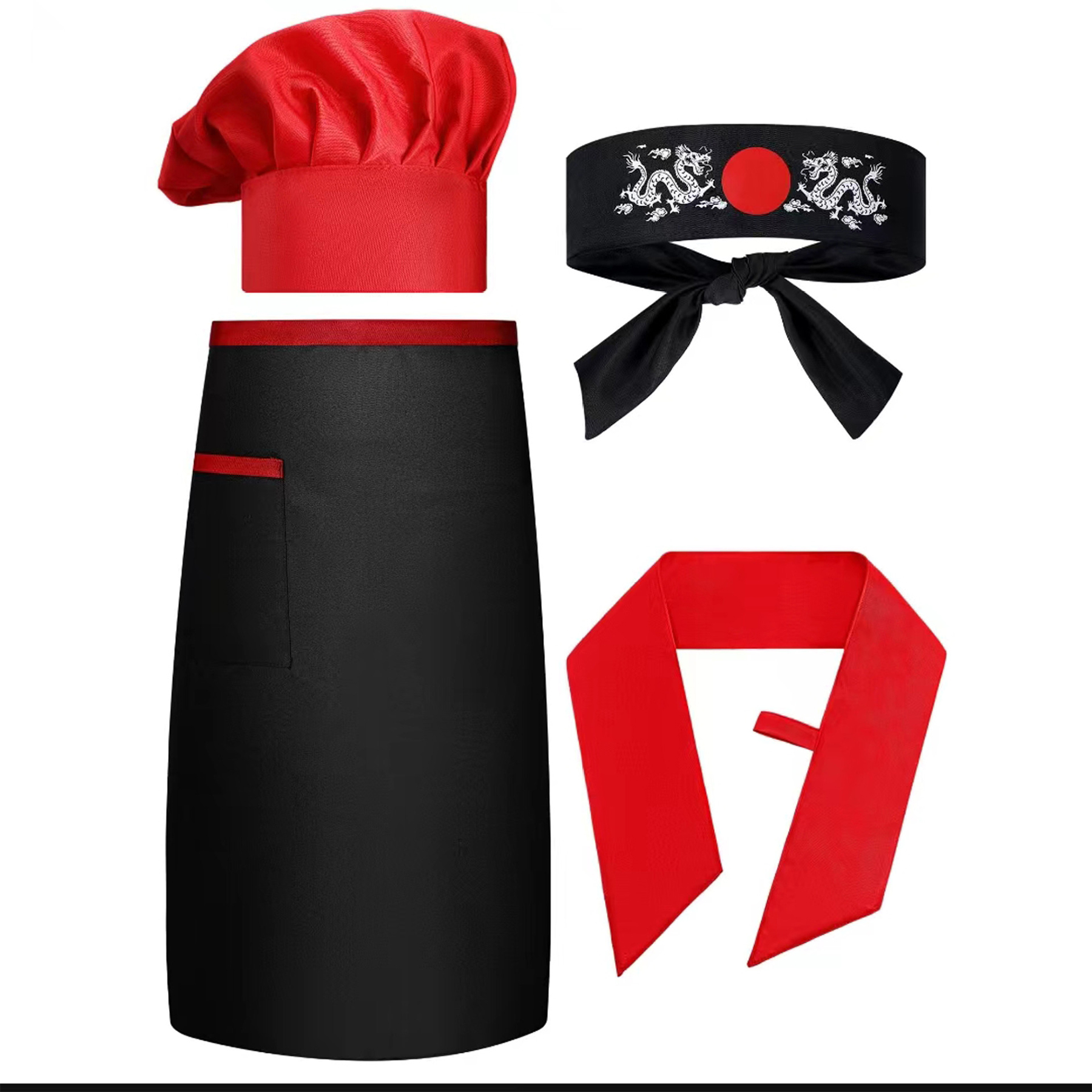 Chef Costume 4PC Set 6