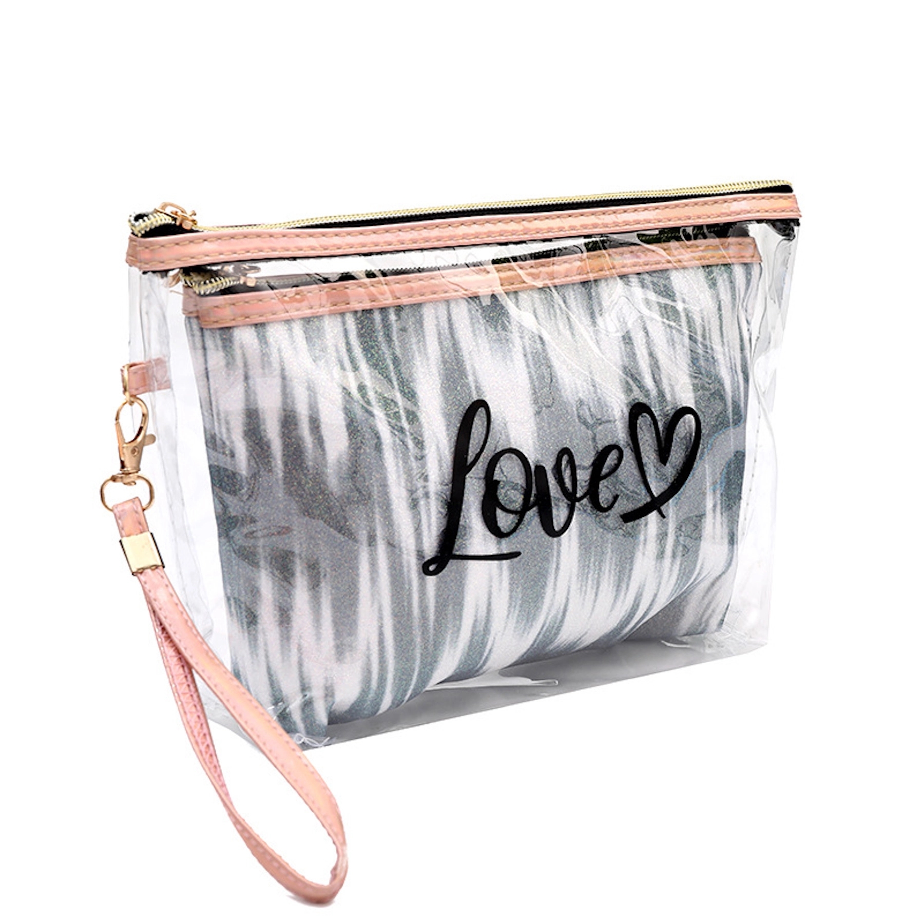 Pvc Travel Cosmetic 2 In 1 Bag 2