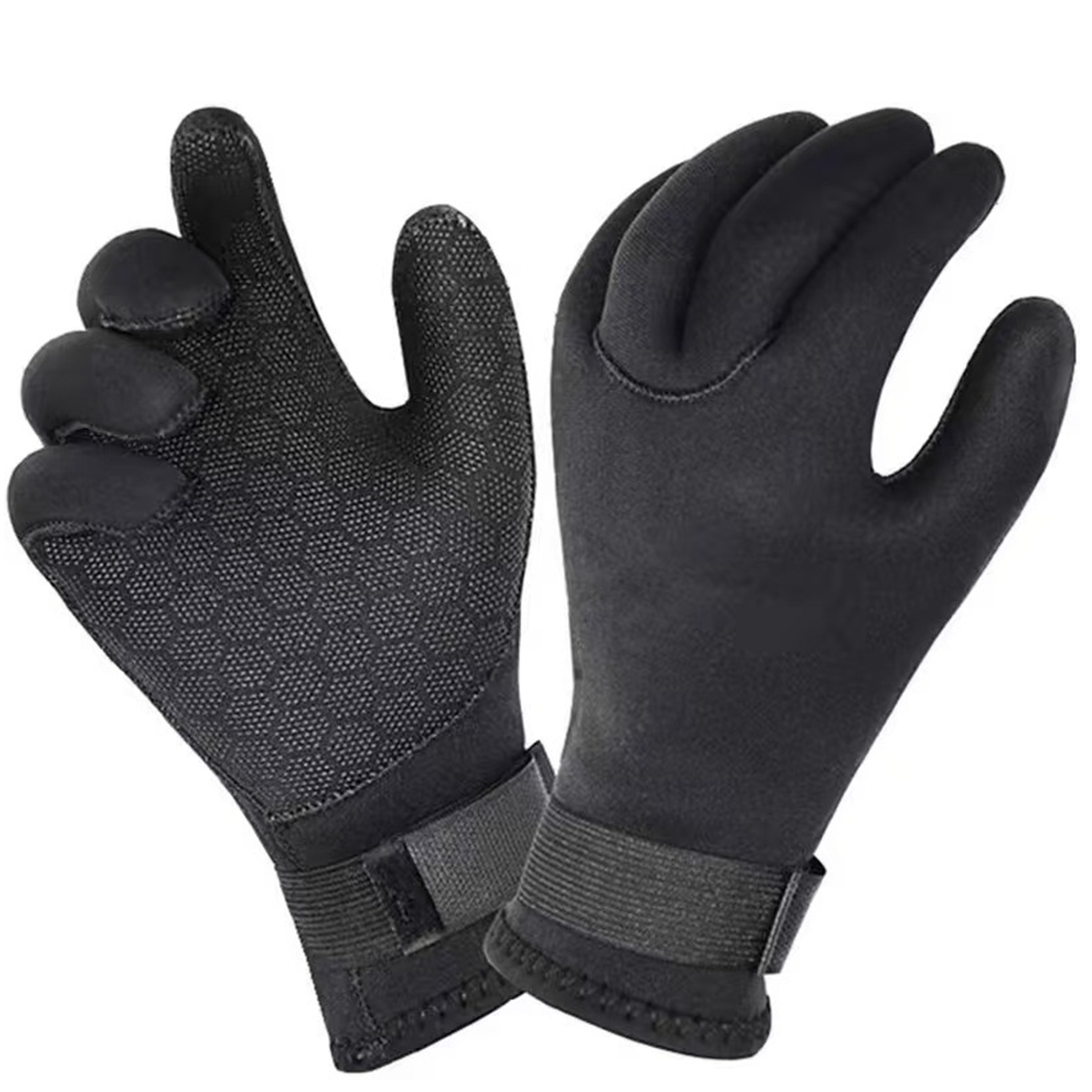 Neoprene Anti Slip Diving Gloves w/ Adjustable Wrist Strap 2