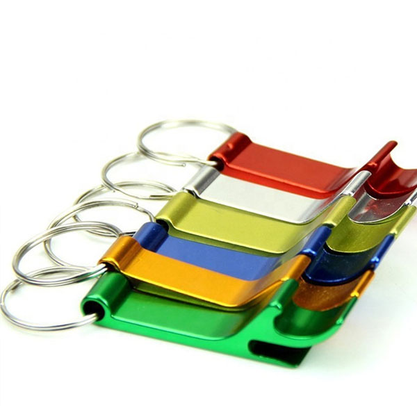 Aluminum Bottle Opener w/ Key Ring 2