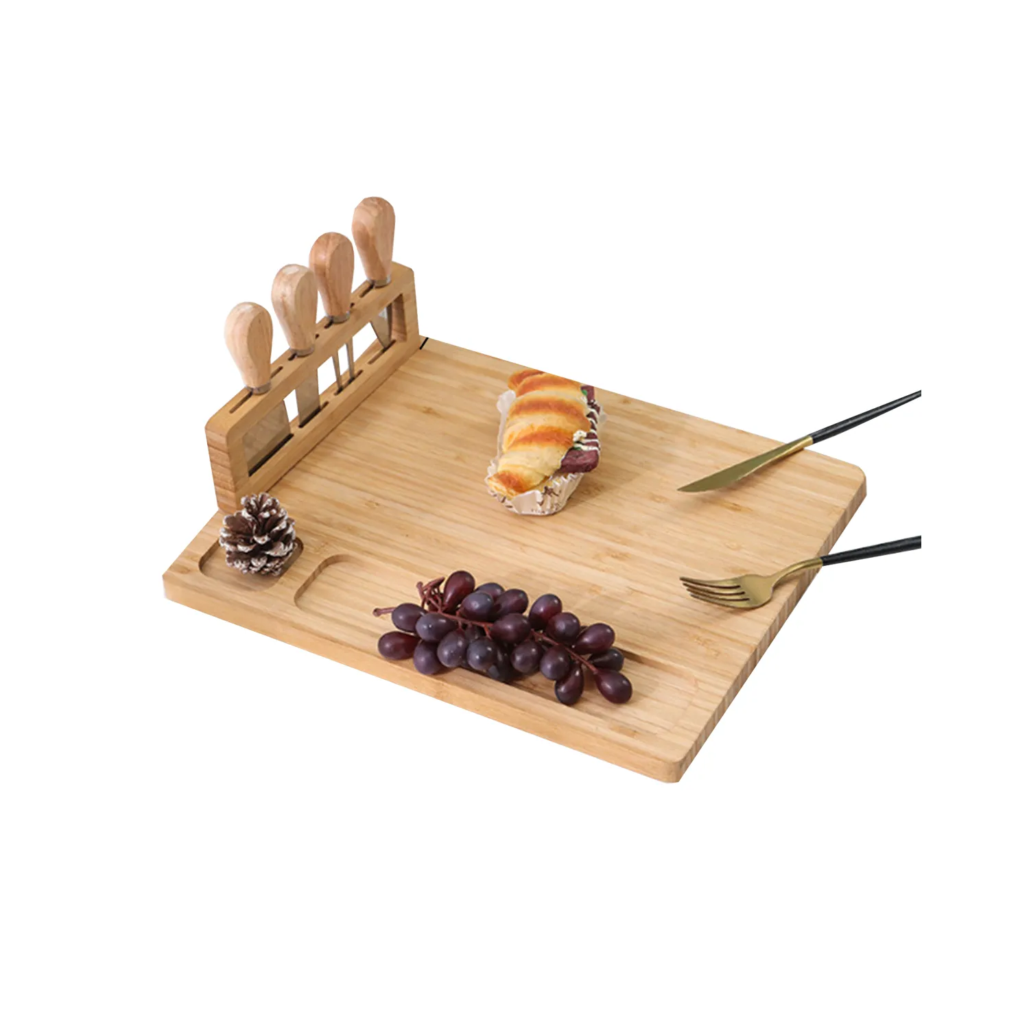 Cheese Plate and knife set 6
