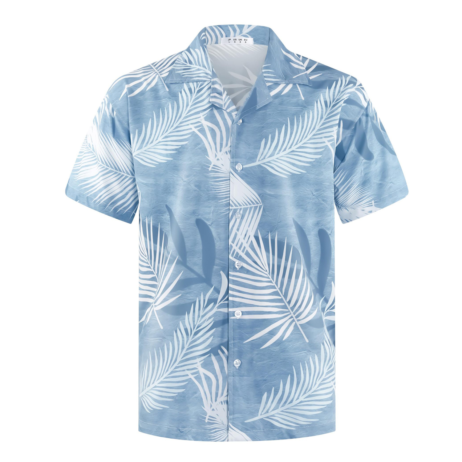 Tropical Print Beach Stretch Polyester Shirt 16
