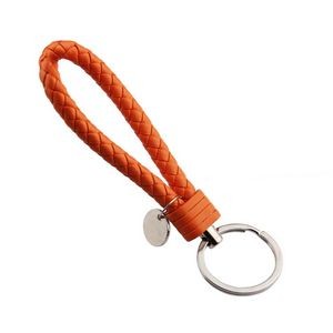 Sophisticated Weaved PU Leather Keychain With Plastic Buckle 22