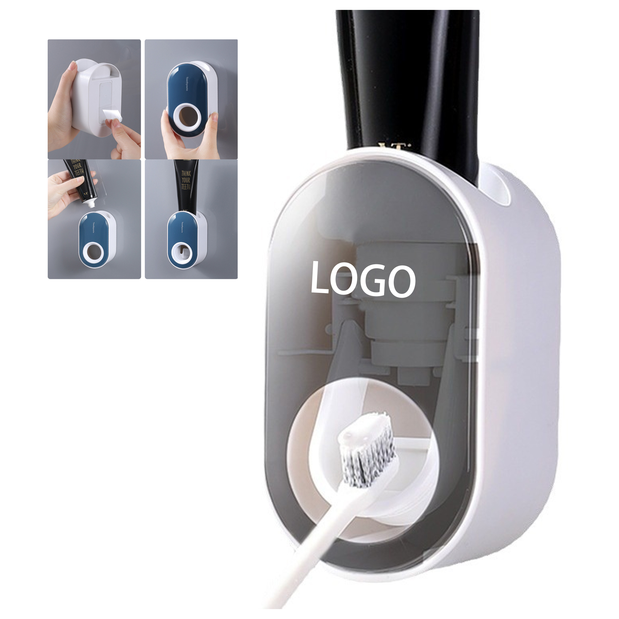 Auto Toothpaste Squeezer With Toothbrush Holder 2