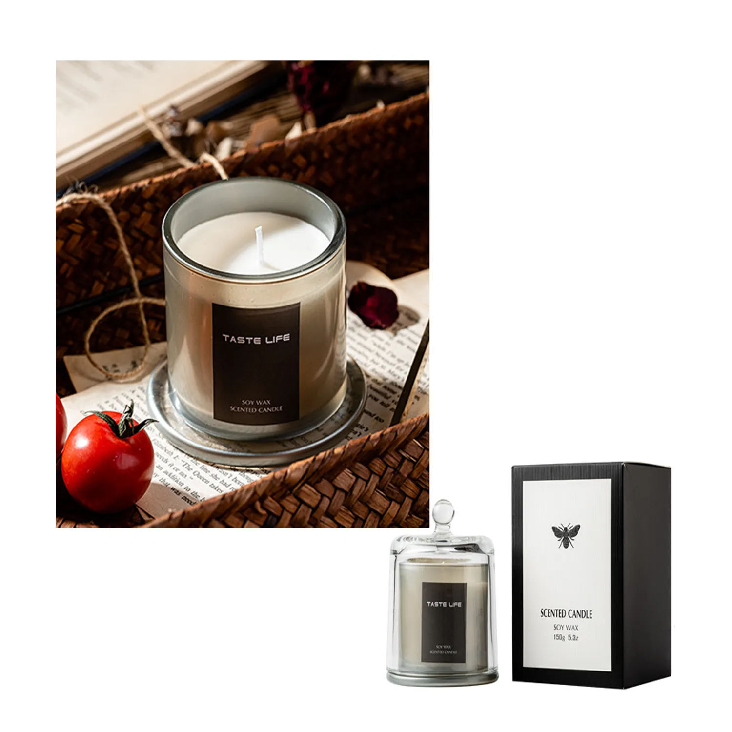 5.3 Oz. Glass Smokeless Scented Candle 6