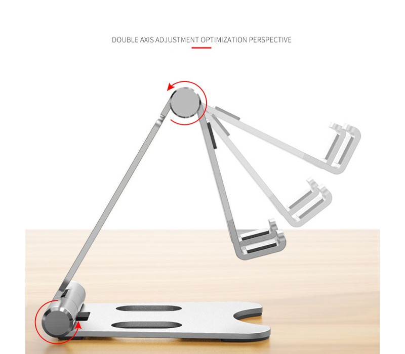 Three-Fold Aluminum Compact Phone Stand and Holder 5
