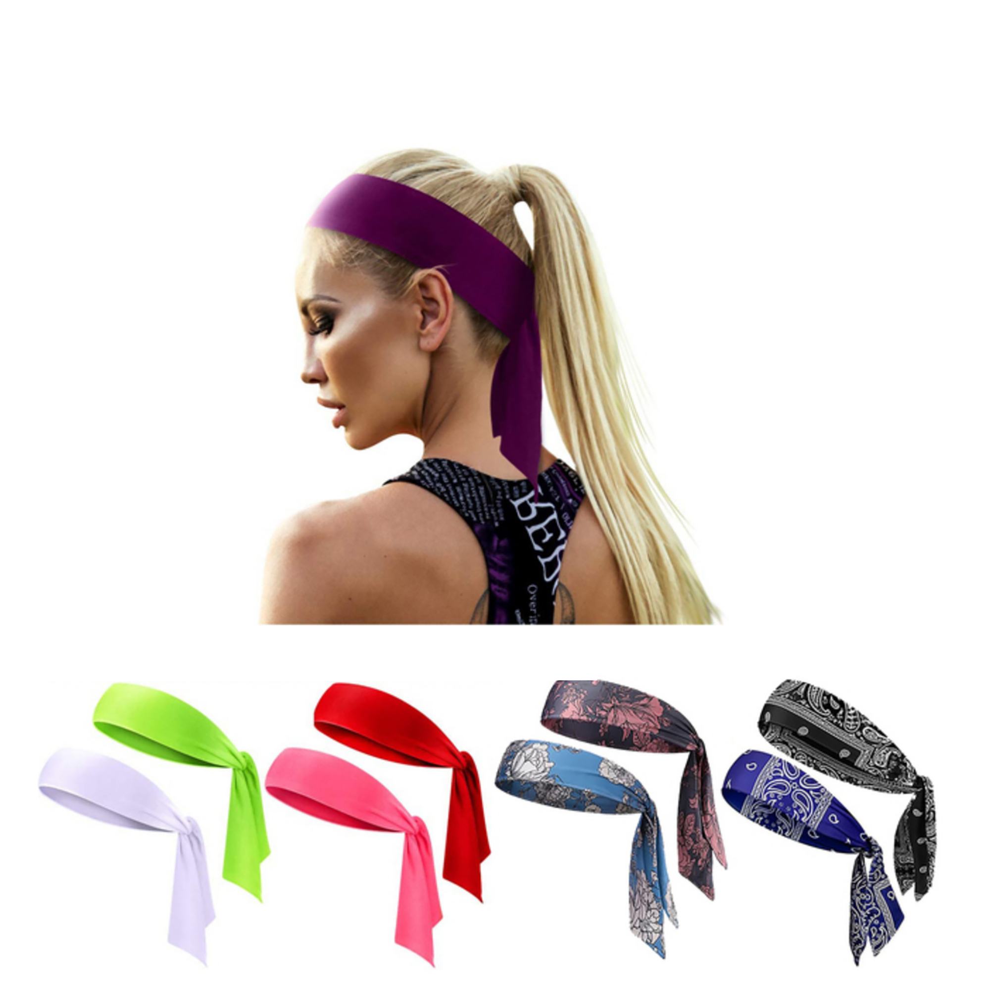 Sports Headscarf Tennis Headband 6
