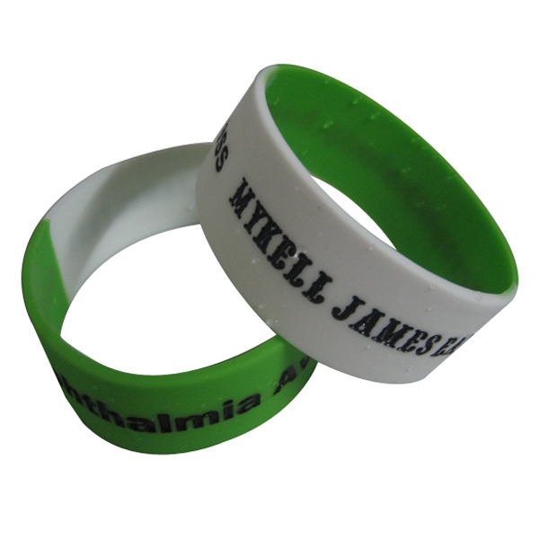 Segmented Printed Silicone Wristbands 2