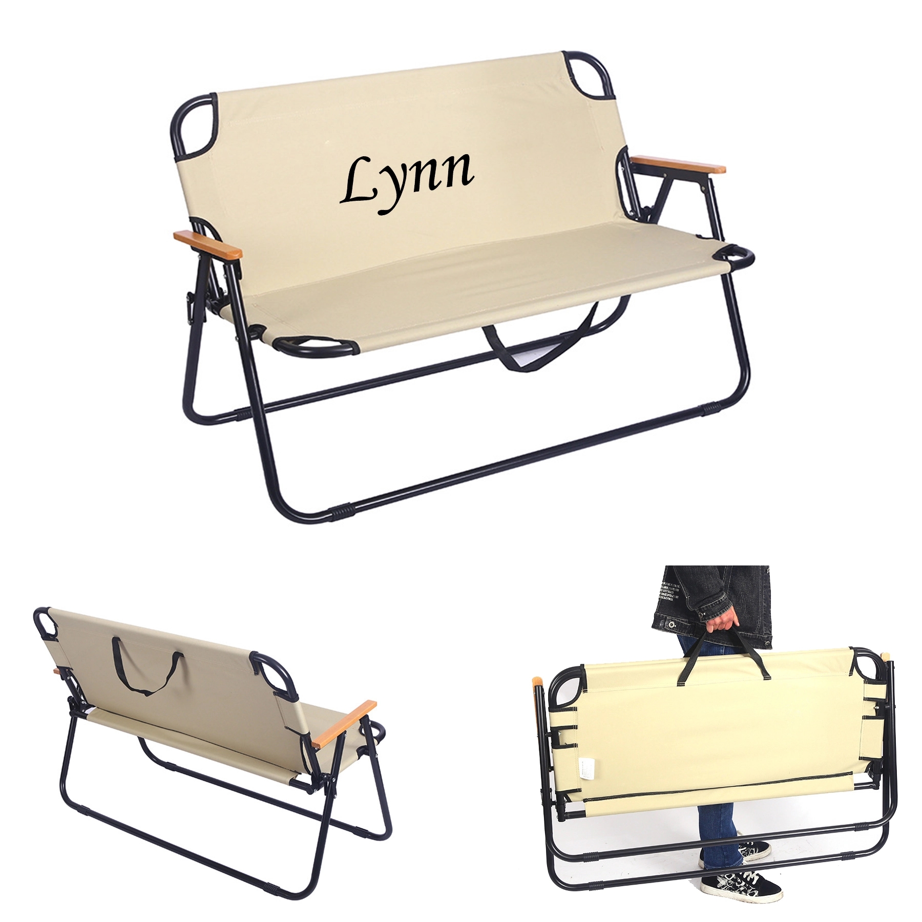 Two-Person Outdoor Portable Folding Chair 1