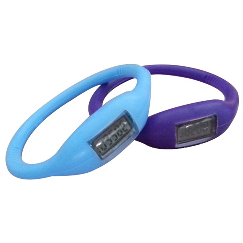 Imprinted Silicone Bracelet Pedometer 2