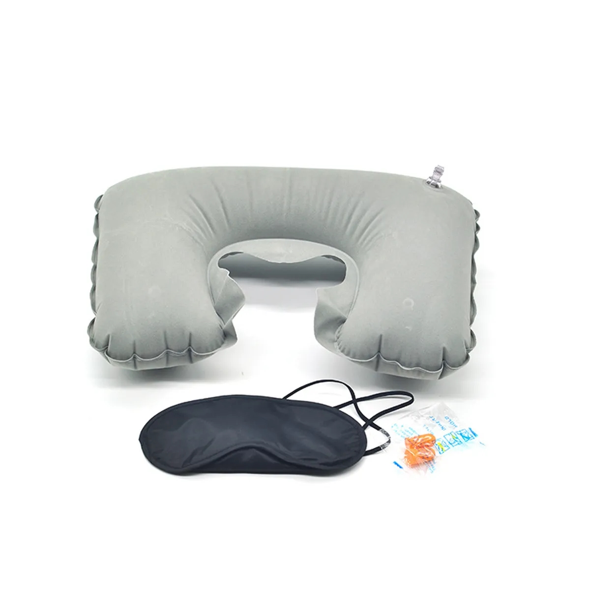 Travel Pillow Kit W/Ear Plugs & Eye Mask 2