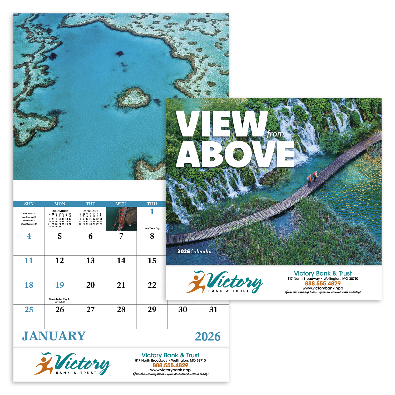 Good Value™ View from Above - Stapled Calendar 46