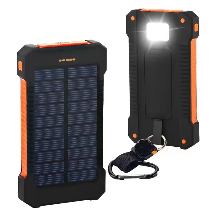 Solar Charger Power Bank W/ Flashlight 1