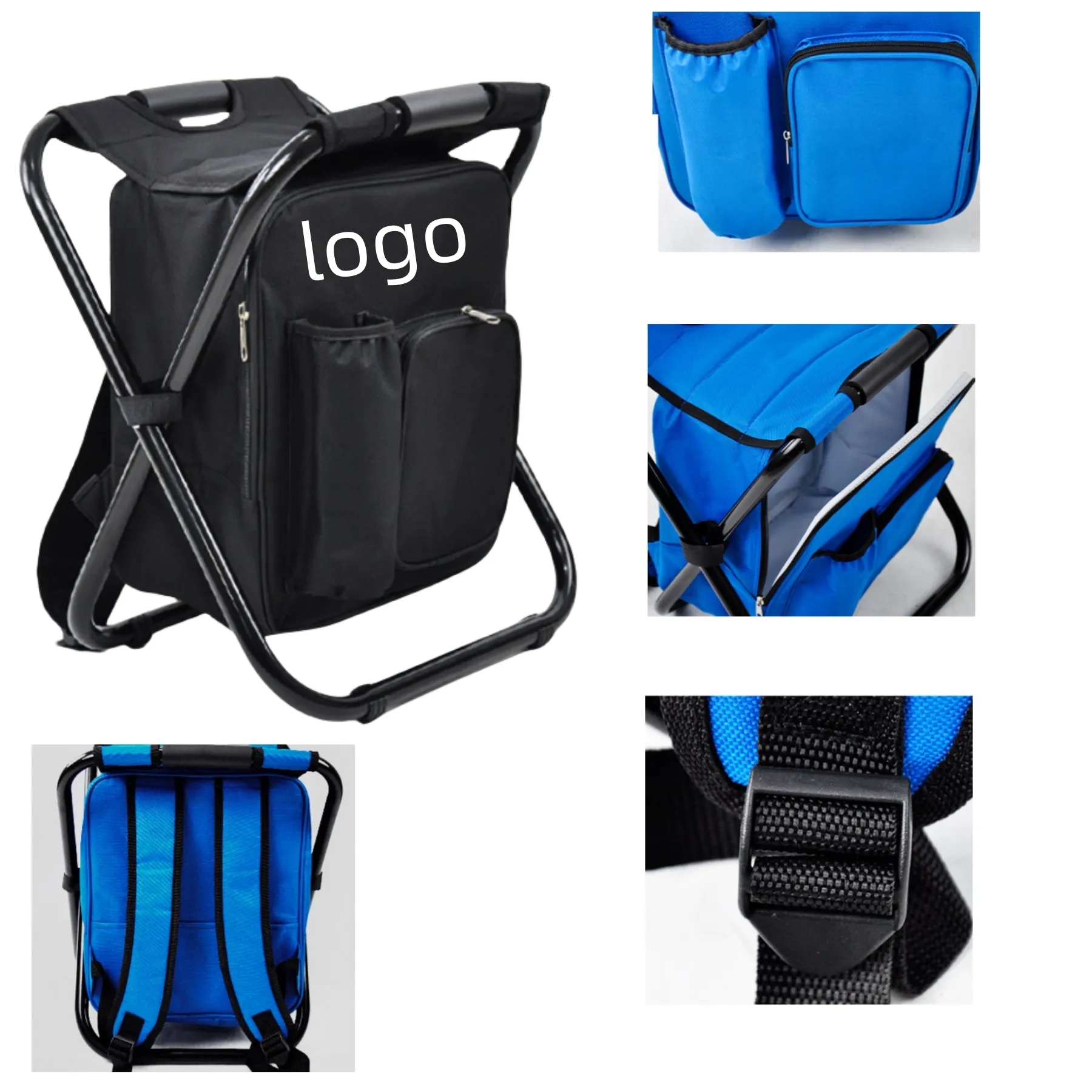 Folding Stool with Ice Bag 3