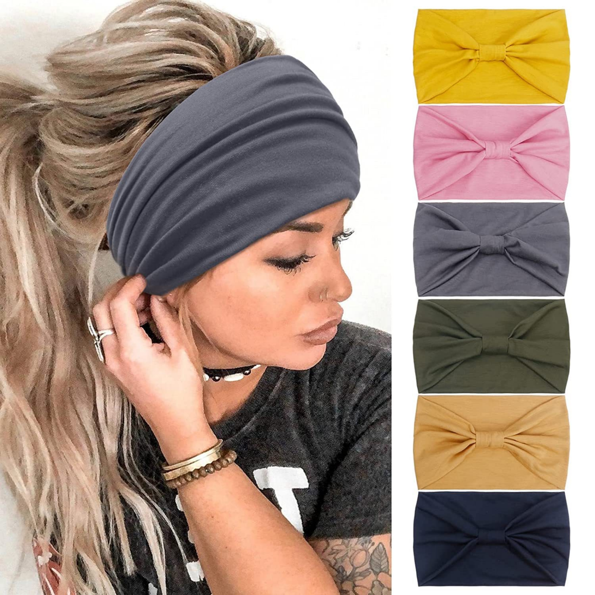 African Boho Wide Hairband 2