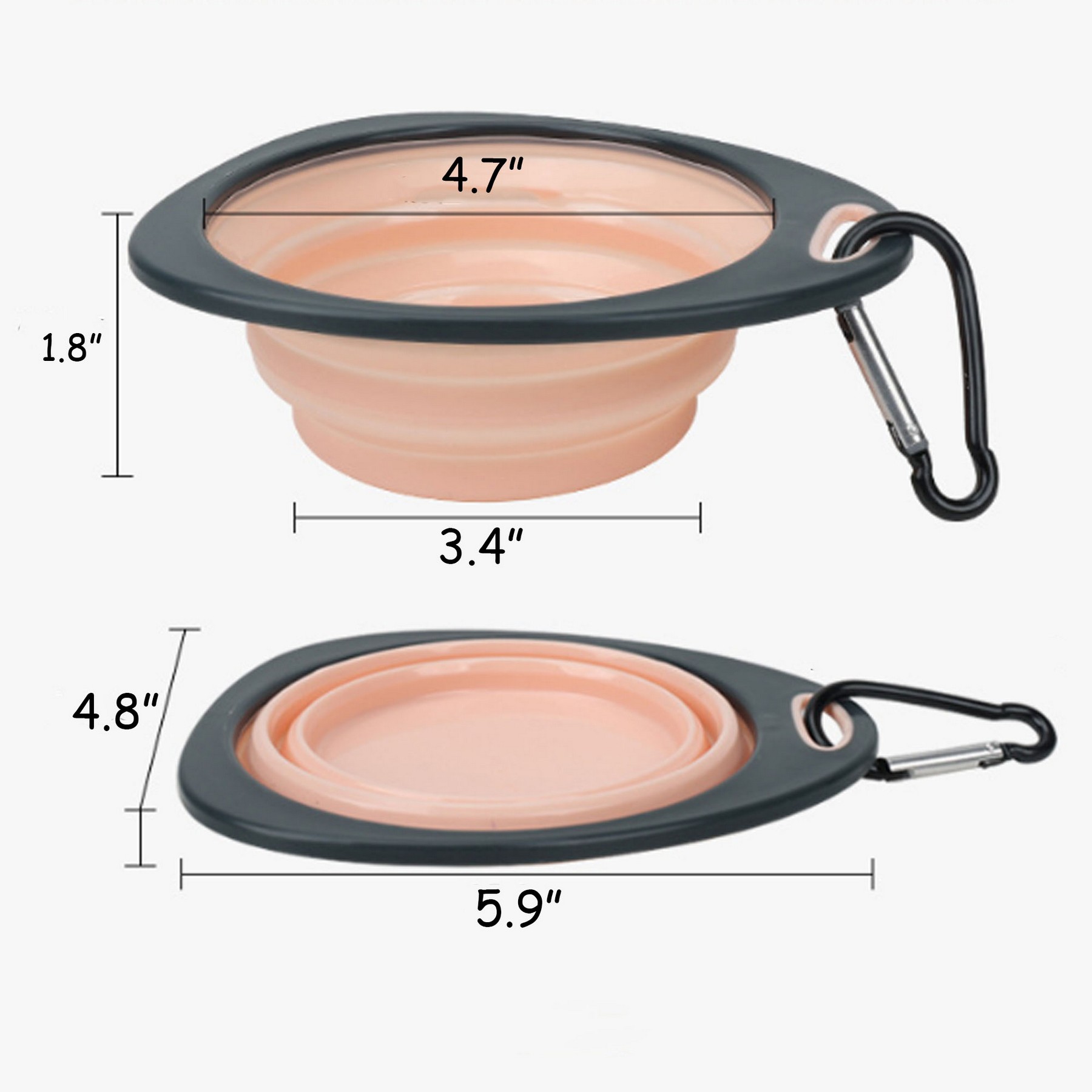 Portable Silicone Pet Feeder with Buckle 4
