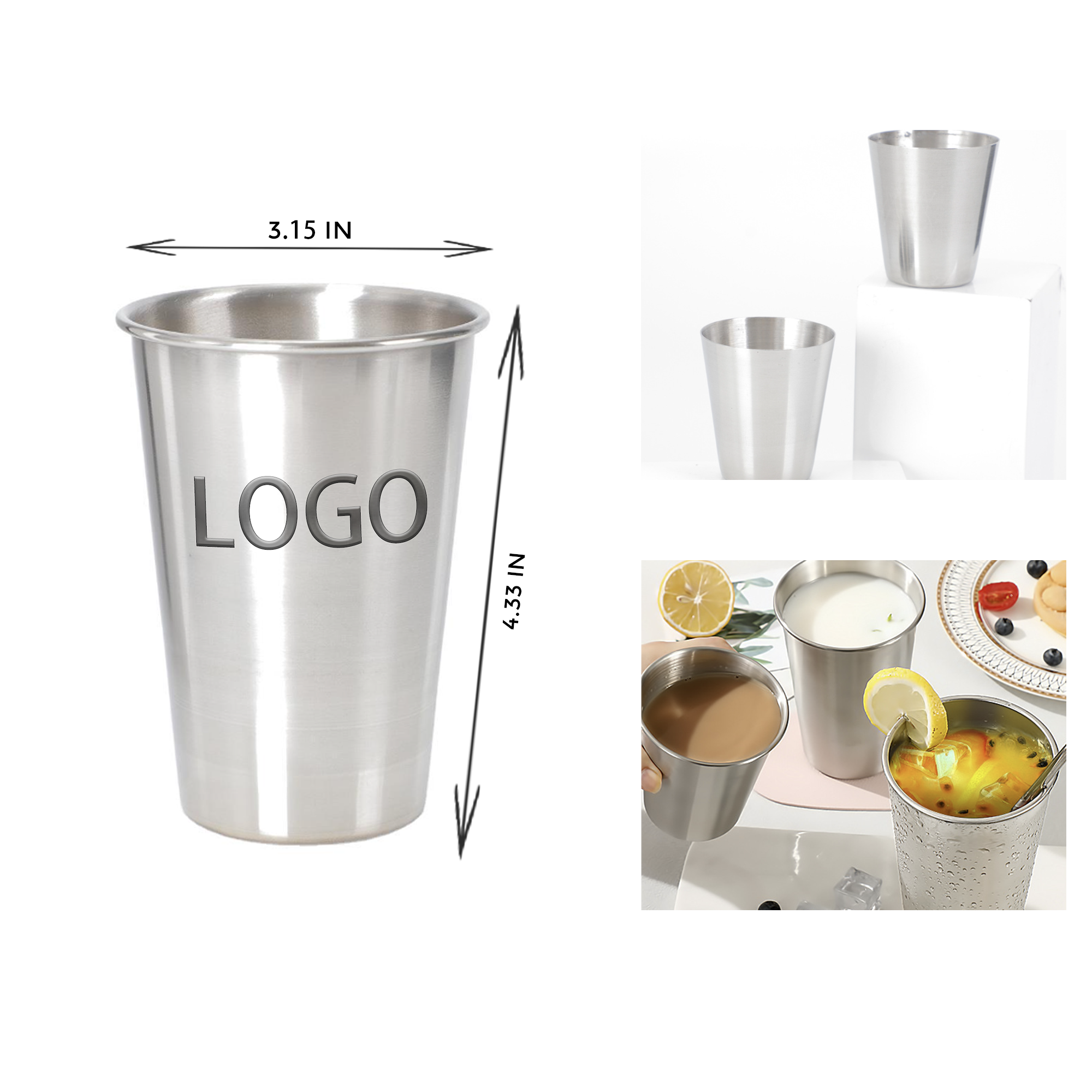 MOQ 10 PCS Stylish 12 OZ Stainless Steel Cup 2