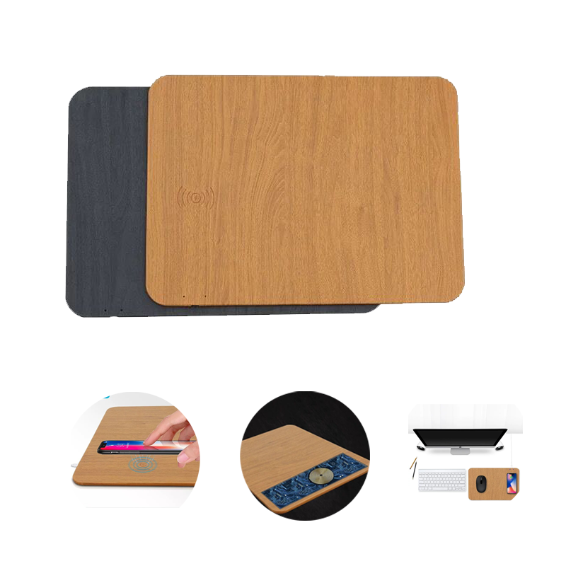 Wood Grain Wireless Charging Mouse Pad 2