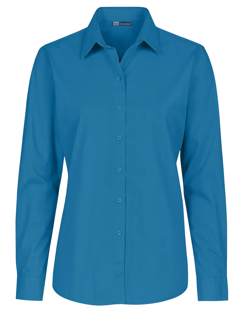 Ladies' L/S Value Poplin Shirt 32