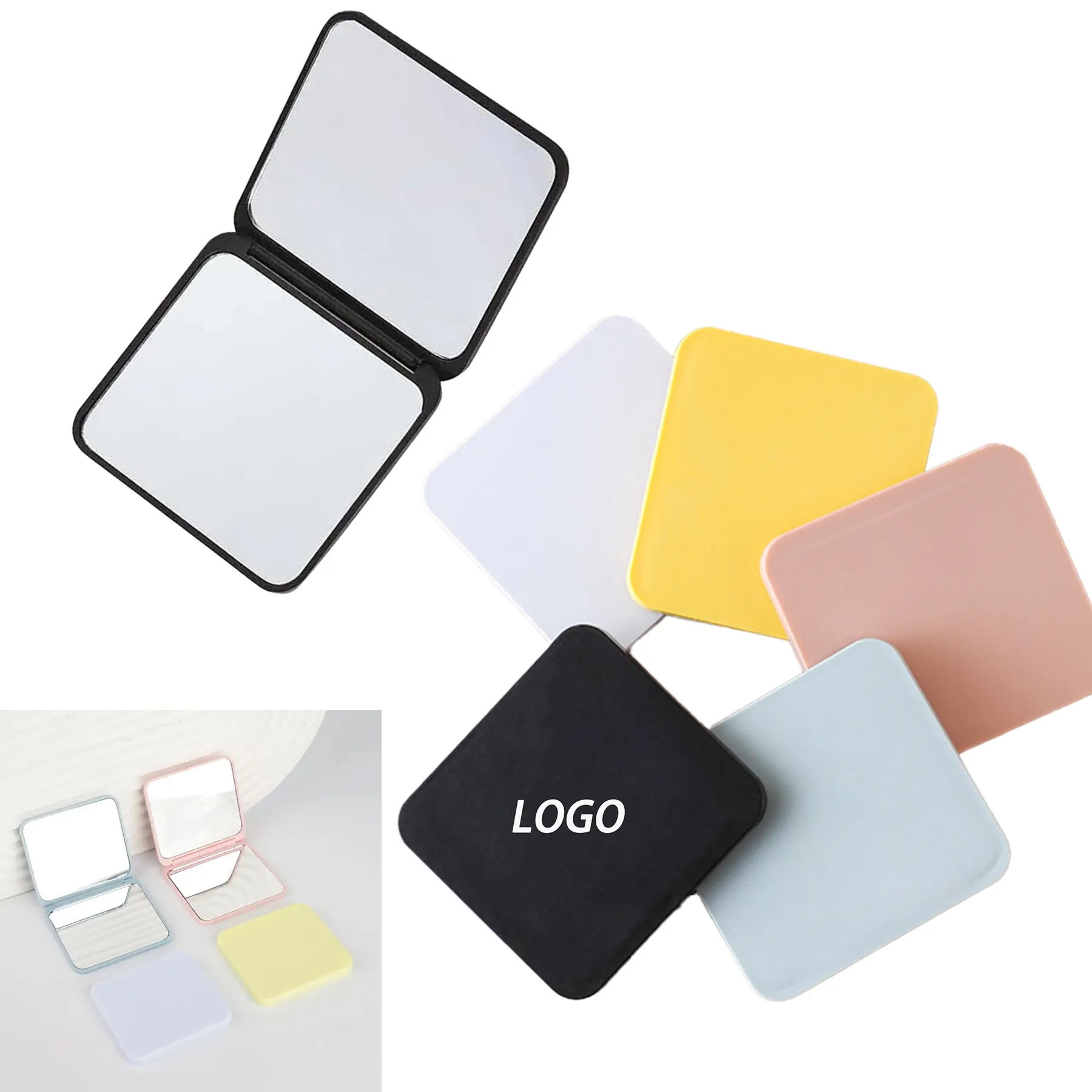 Plastic Foldable Travel Fashion Cosmetic Mirror 3