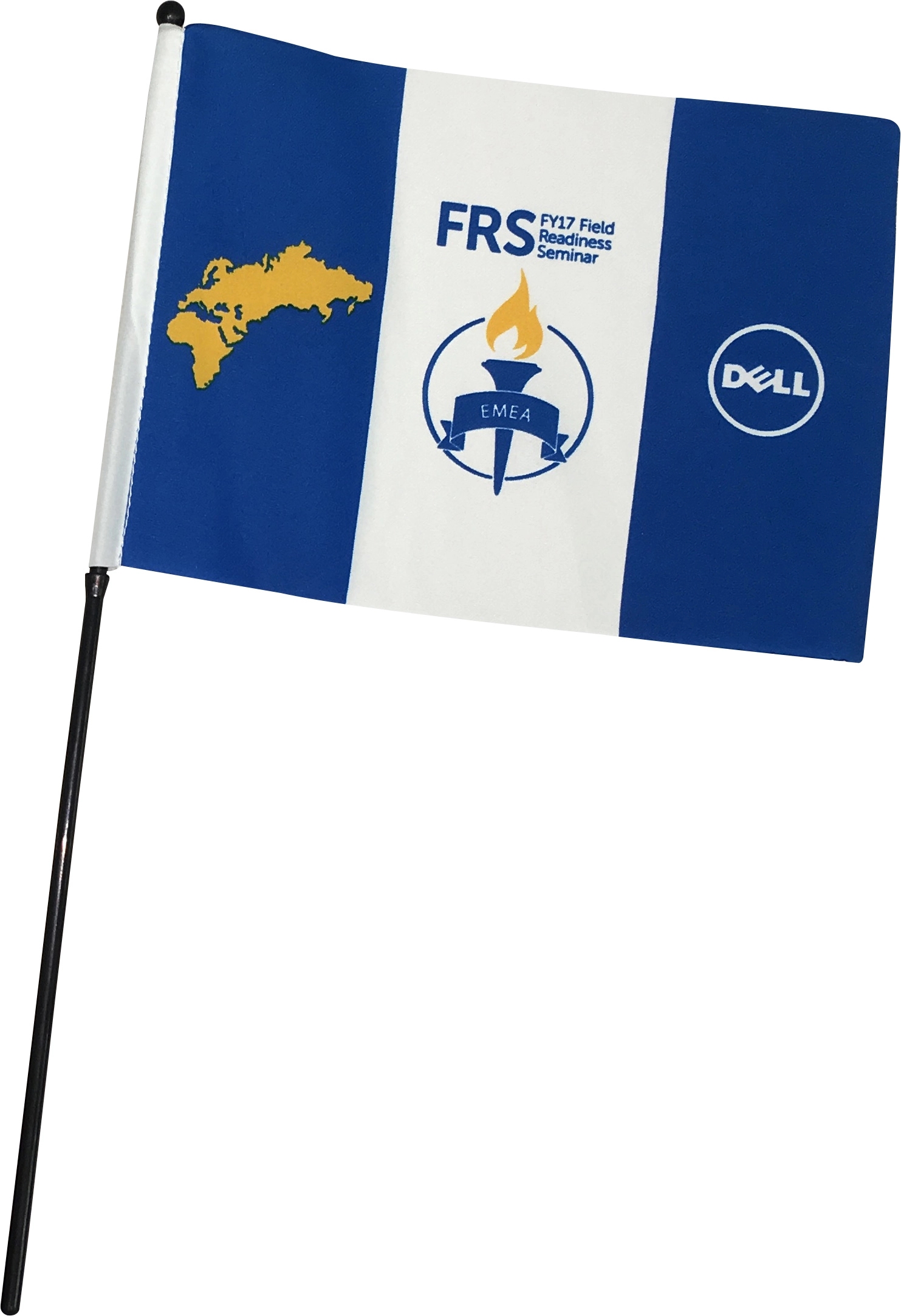 Hand Held Stick Flag with full color imprint 3
