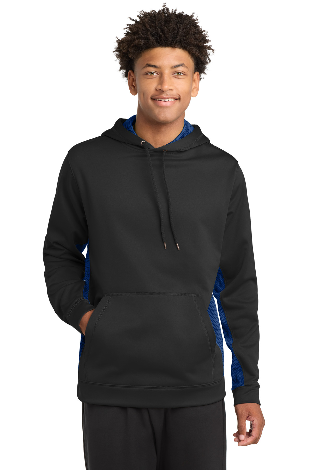 Sport-Tek Sport-Wick CamoHex Fleece Colorblock Hooded Pullover. ST239, custom hoodie or sweatshirt with logo imprint 17