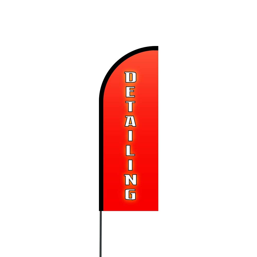 Detailing Flag Kit 14' Feet Feather Flag Sign feather banners Outdoor Banner 1