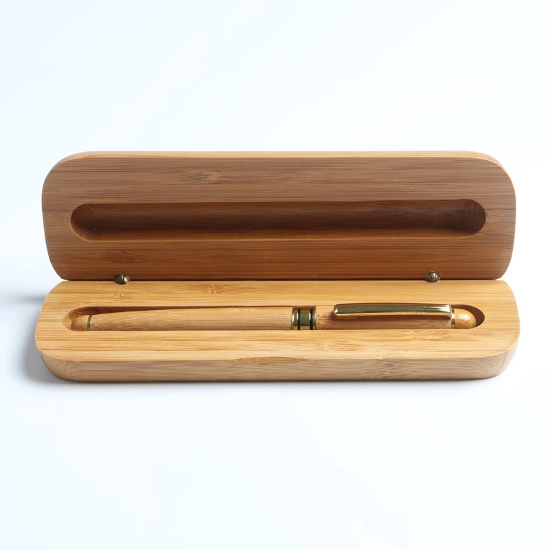 Bamboo Pens Set with Gift Case, Promotional Business Pens 4