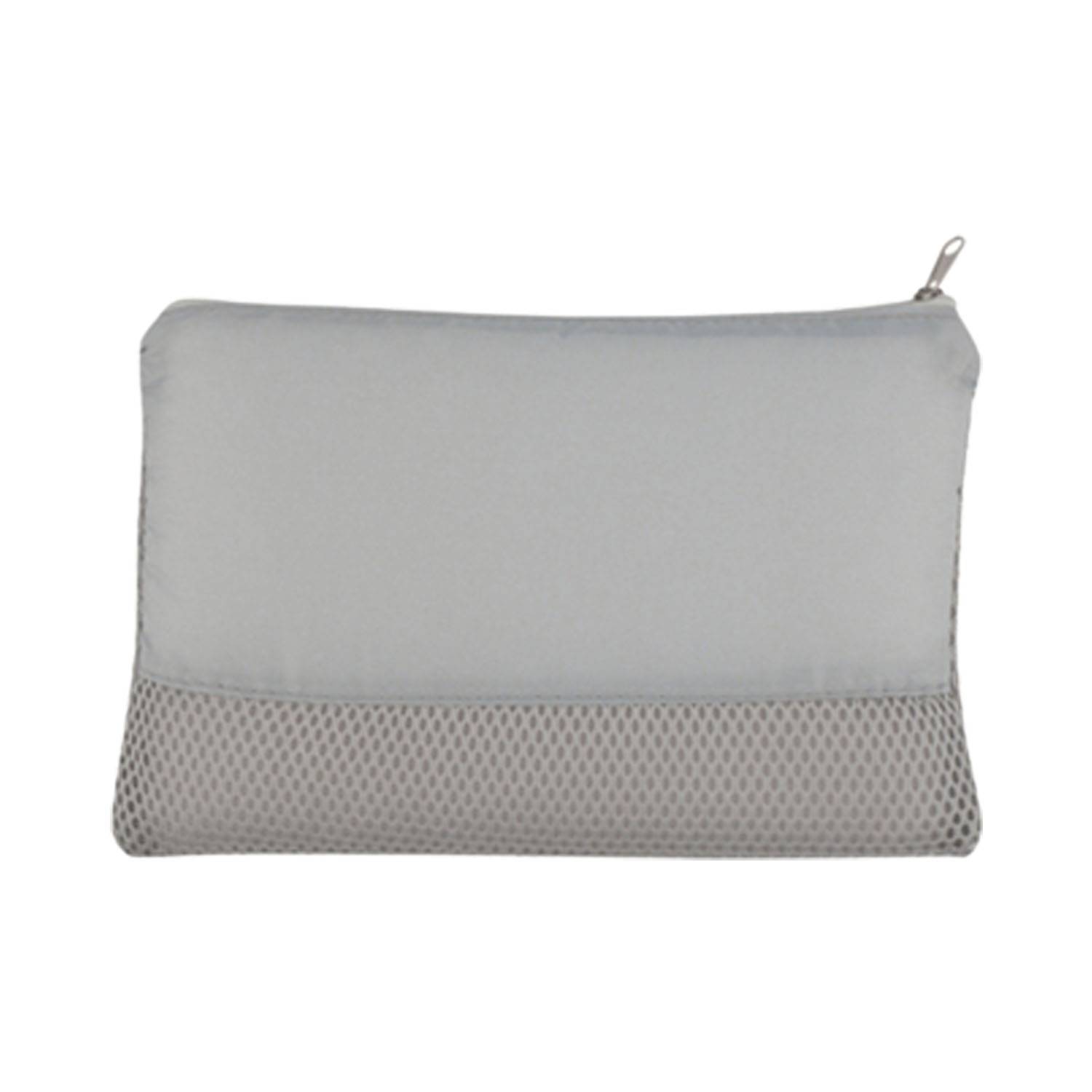 Polyester Patchwork Grid Mesh Makeup Bag 5