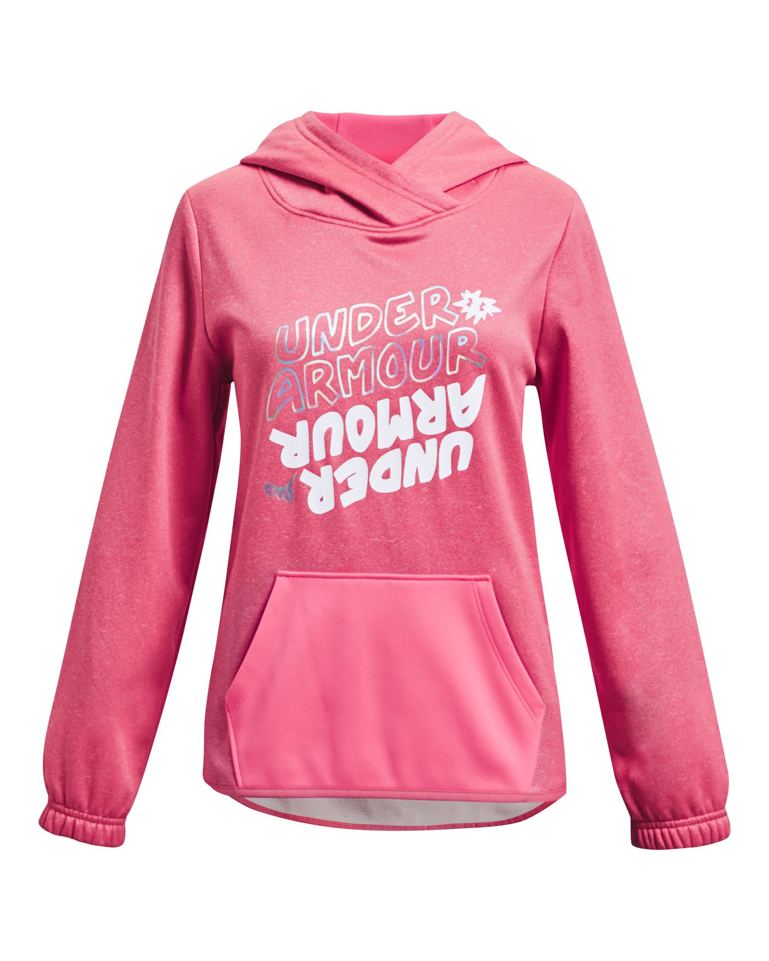 Girls' Armour Fleece Wordmark Twist Hoodie  1