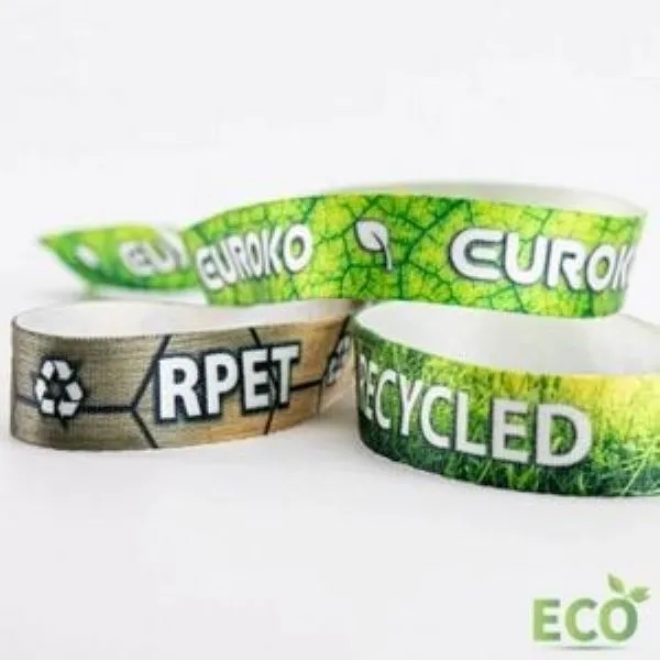 1/2" rPET Recycled Sublimated Eco-friendly Event Wristbands 4
