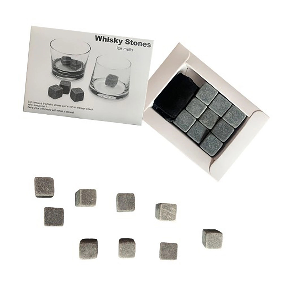 Granite Whisky Rocks Stone Gift Set 1
