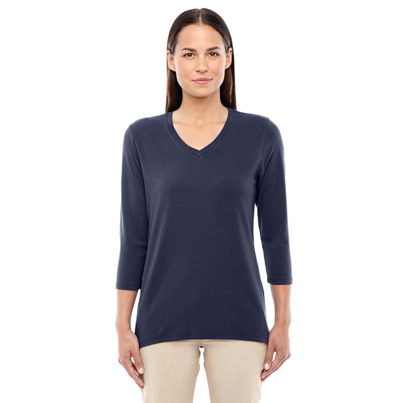 Devon & Jones Ladies' Perfect Fit™ Bracelet-Length V-Neck Top 15