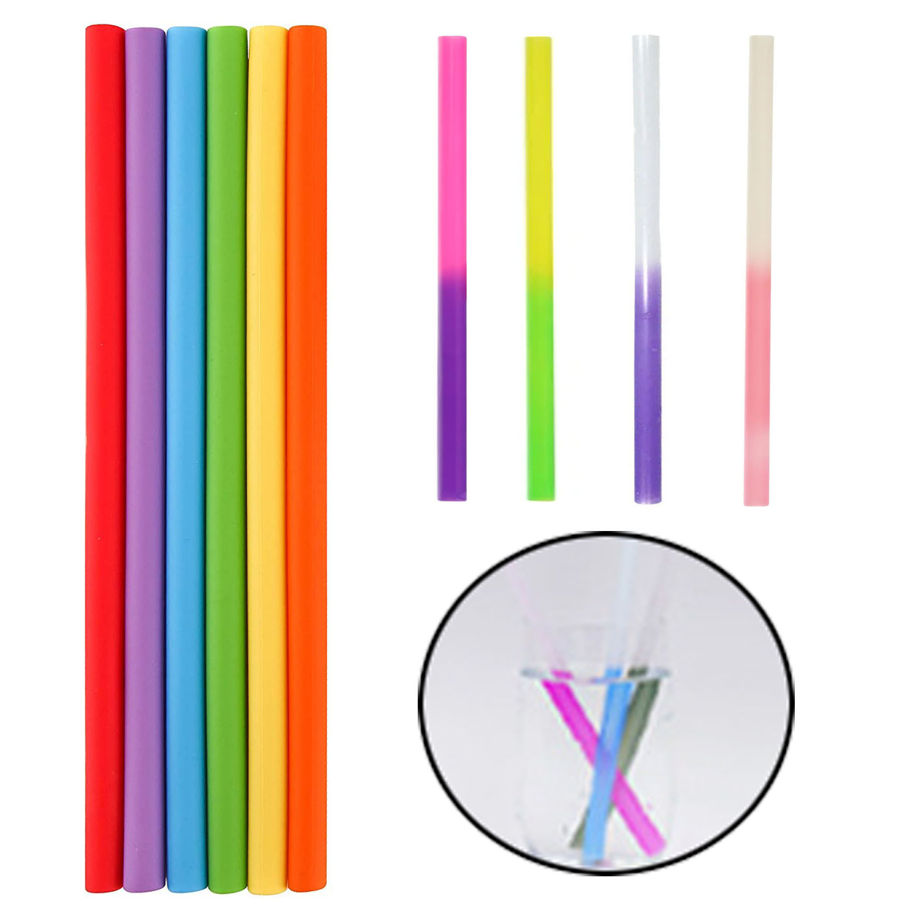 Color Changing Silicone Straw 2