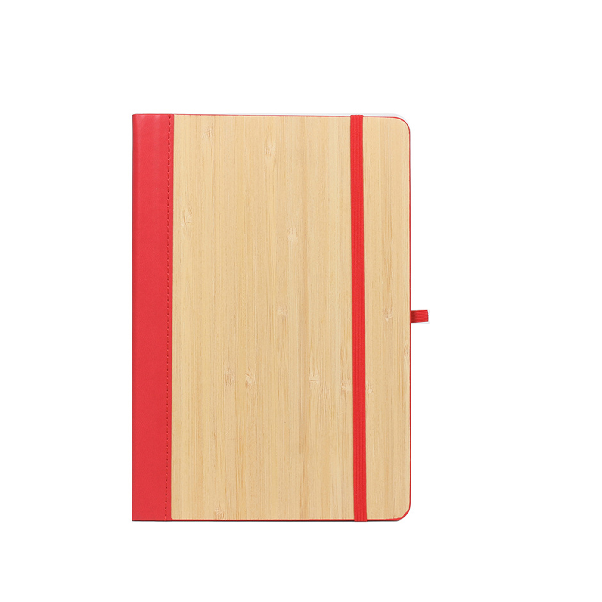 Bamboo Cover Writing Journal With Elastic Closure 2