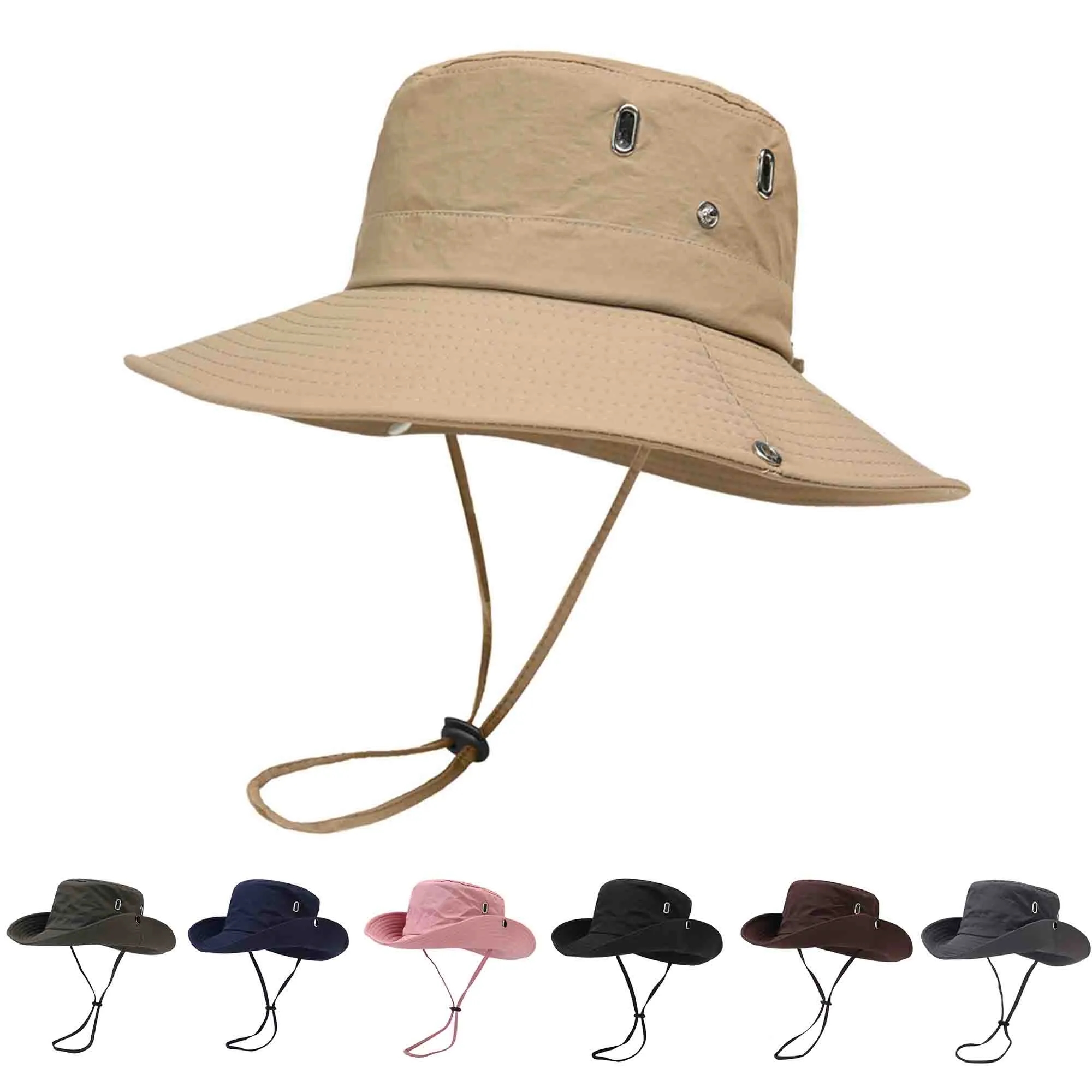 Sun Protection Wide Brim Bucket Fishman Hat 5