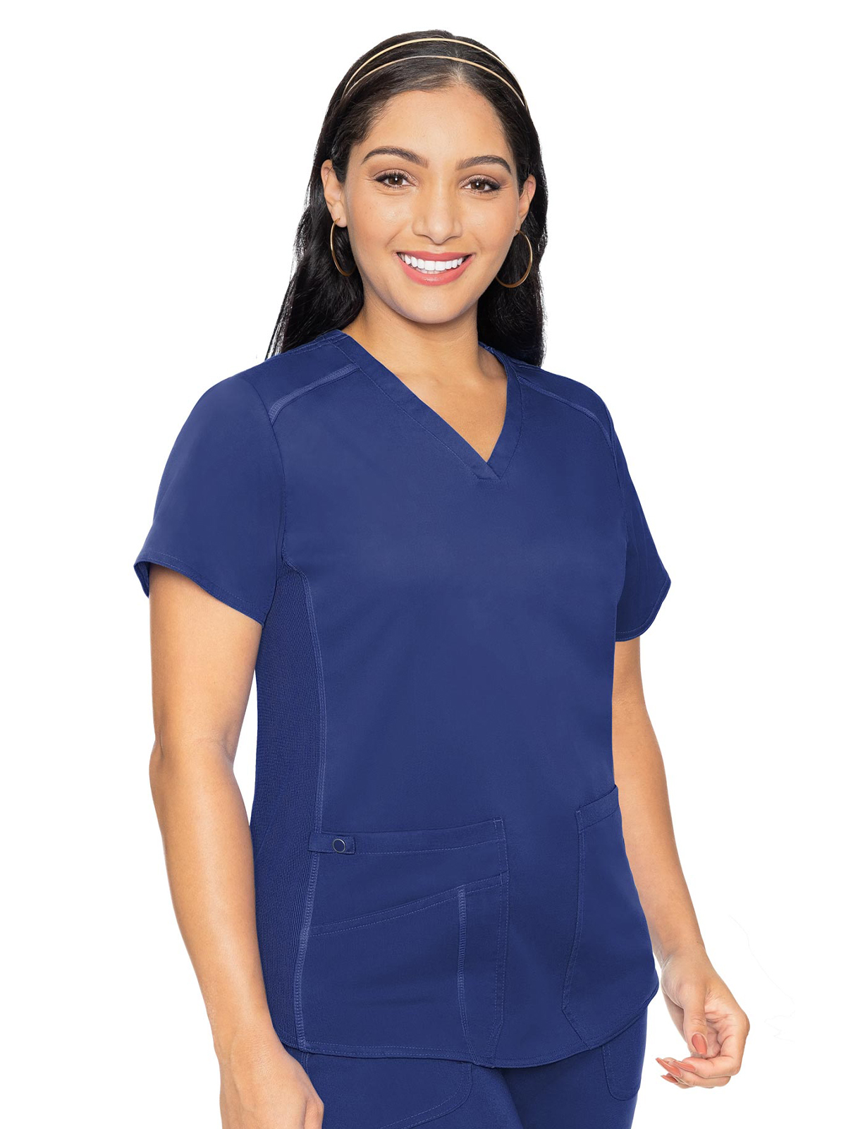 Med Couture - MC Touch - Women's 4-Pocket V-Neck Shirttail Top 10