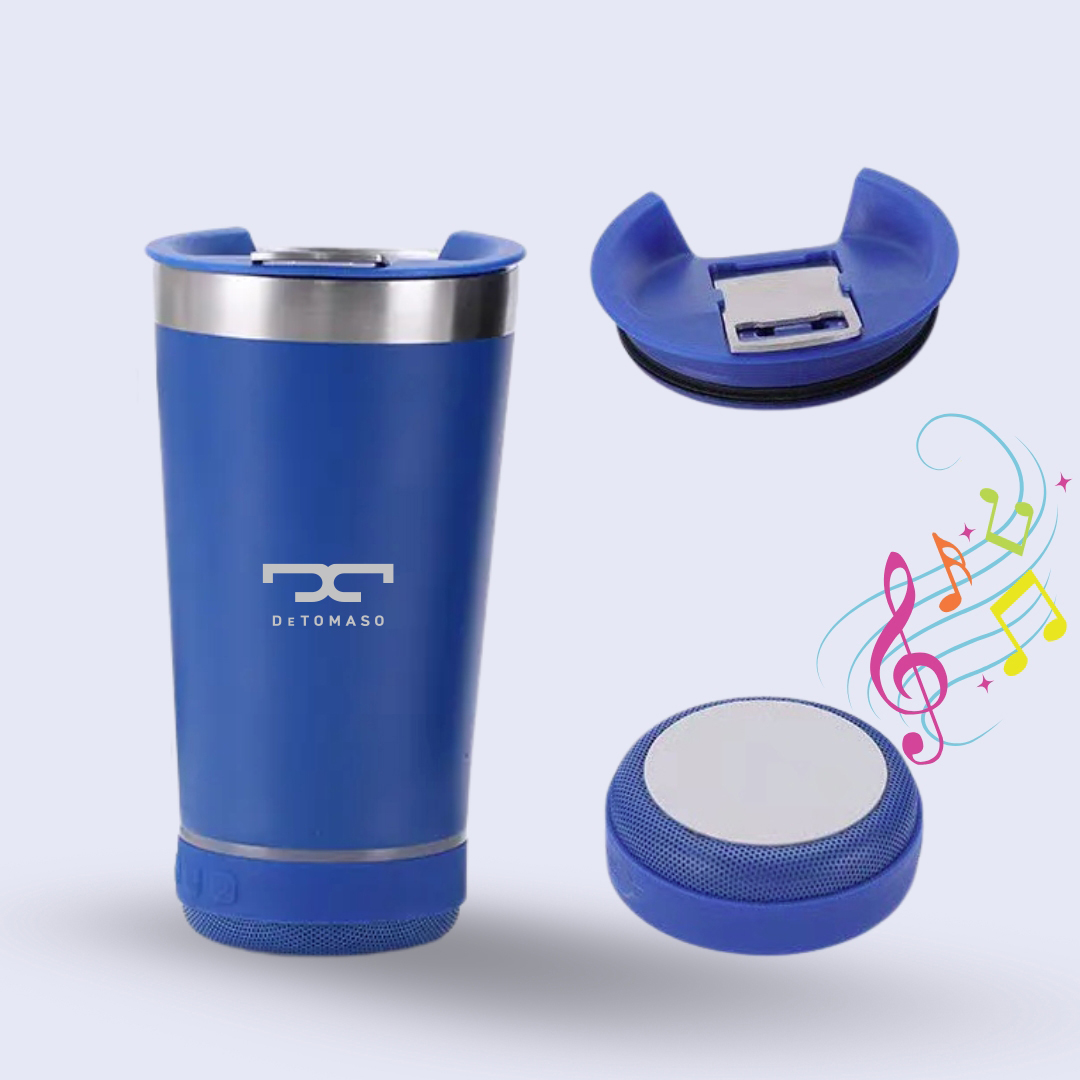 ArticFire 16oz Stainless Steel Tumbler with Wireless Bluetooth Speaker Base & Bottle Opener Cap 5