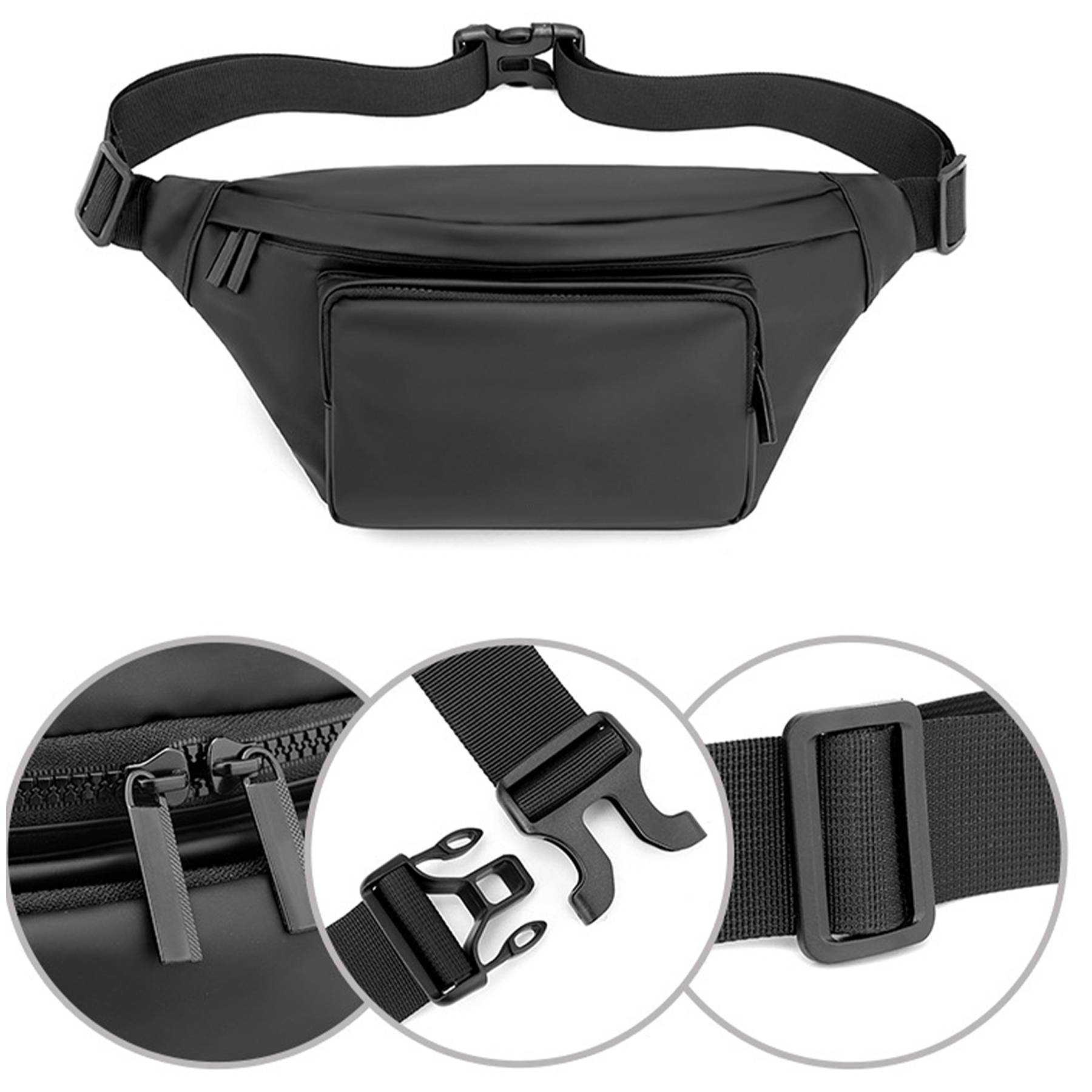 Nylon Simple and lightweight belt bag 7