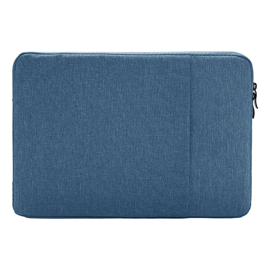 Oxford Laptop Sleeve with Plush Interior and Front Zipped Compartment 2