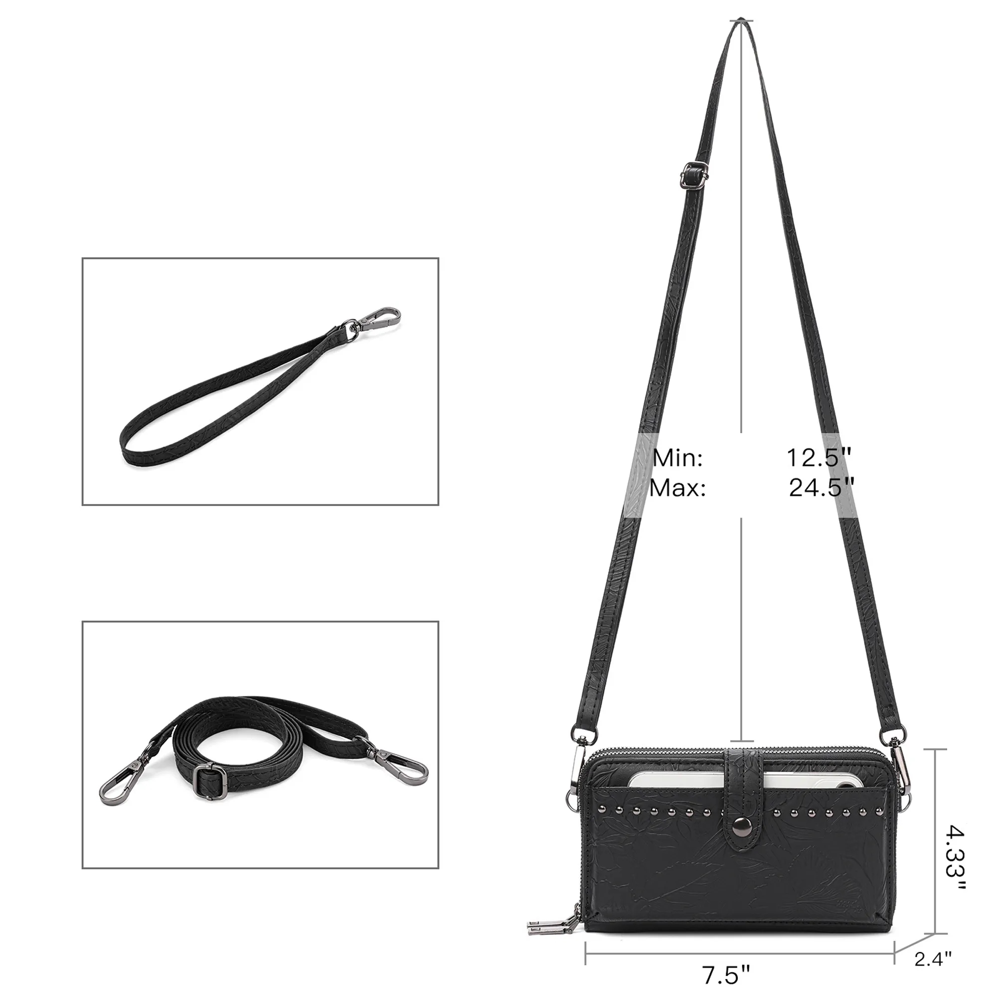 Women's PU Leather Casual Chic Crossbody Bag 4