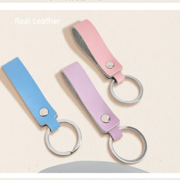 Classic Metal Leather Key Chain 4