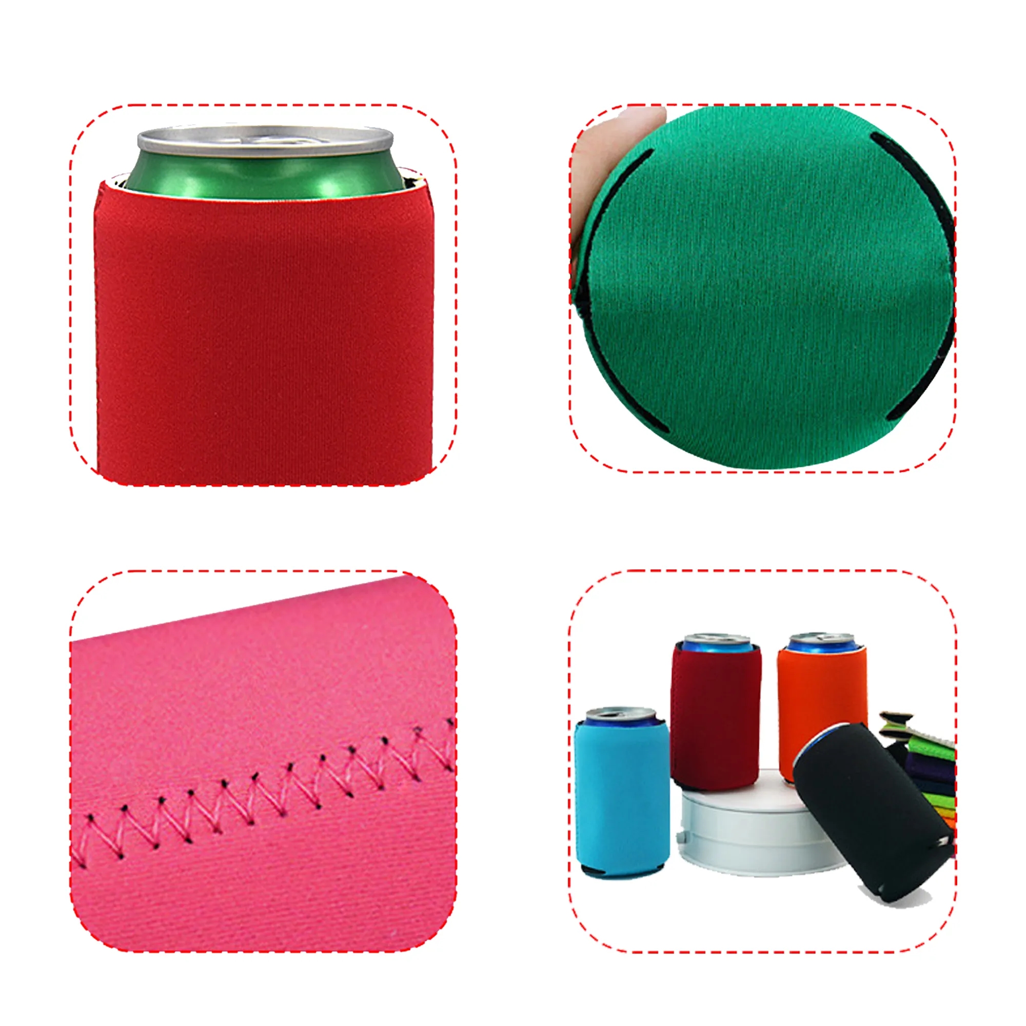 12 Oz Slim Neoprene Can Cooler 2