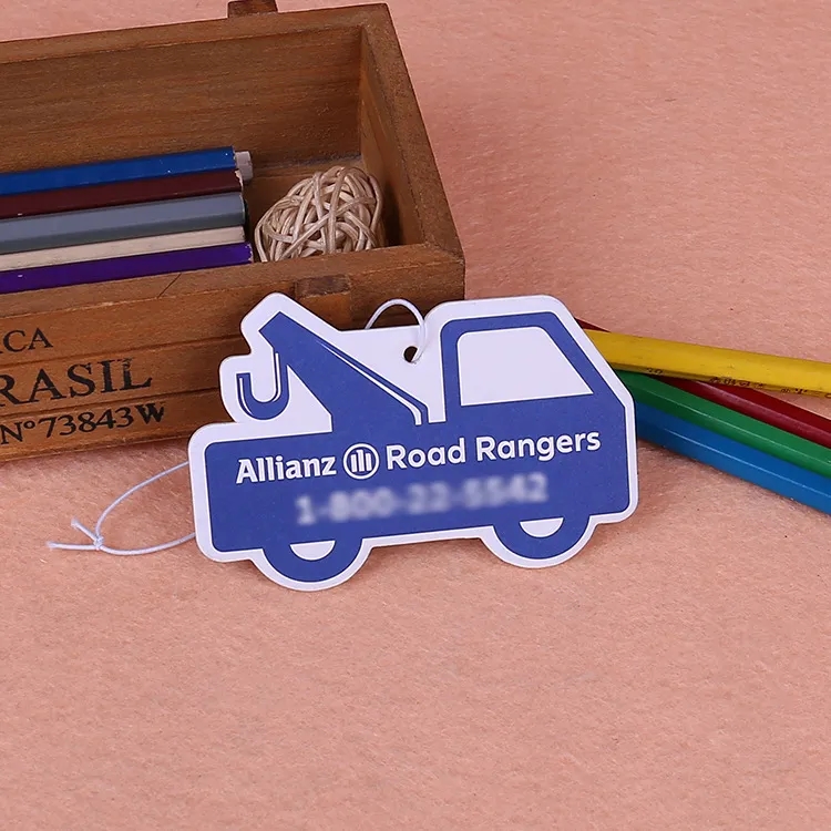 Custom Car Shaped Paper Air Freshener 3