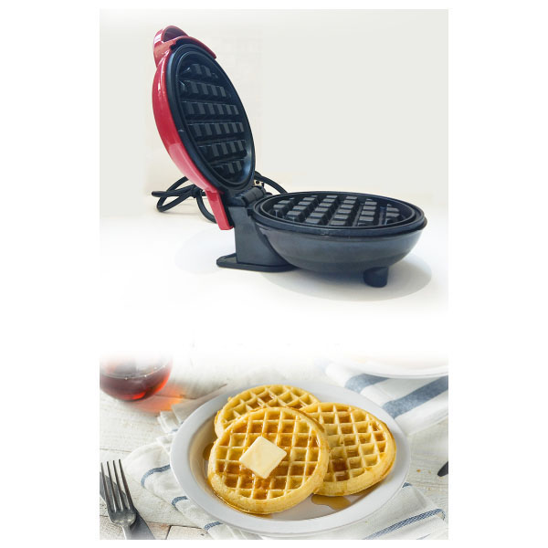 4.8" Mini Waffle Maker Machine for Individual Servings 3